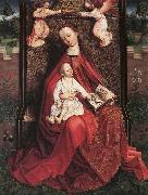 unknow artist Virgin and Child Crowned by Two Angels painting